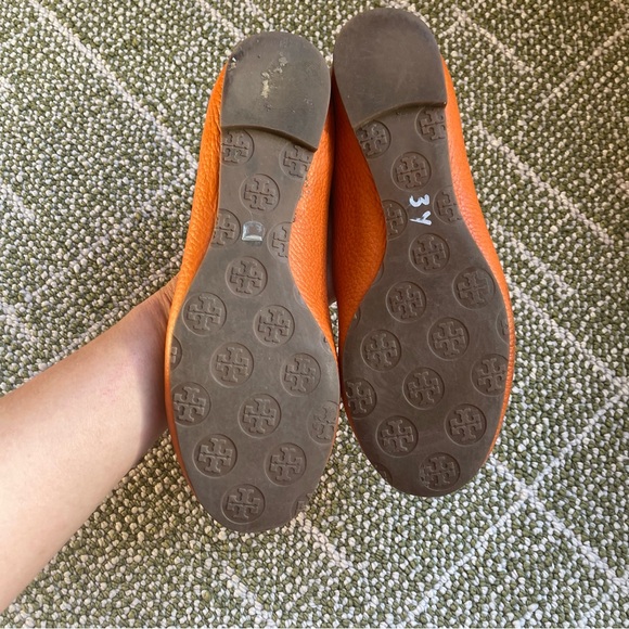 Tory Burch Orange Ballet Flats Size 6.5 - Picture 11 of 12
